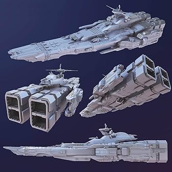 Amazon.co.jp: 18000 メガロード TV 3Dプリント 宇宙船 宇宙戦艦